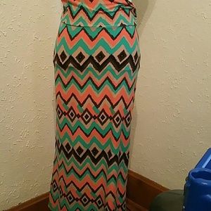 Chevron stripe maxi
